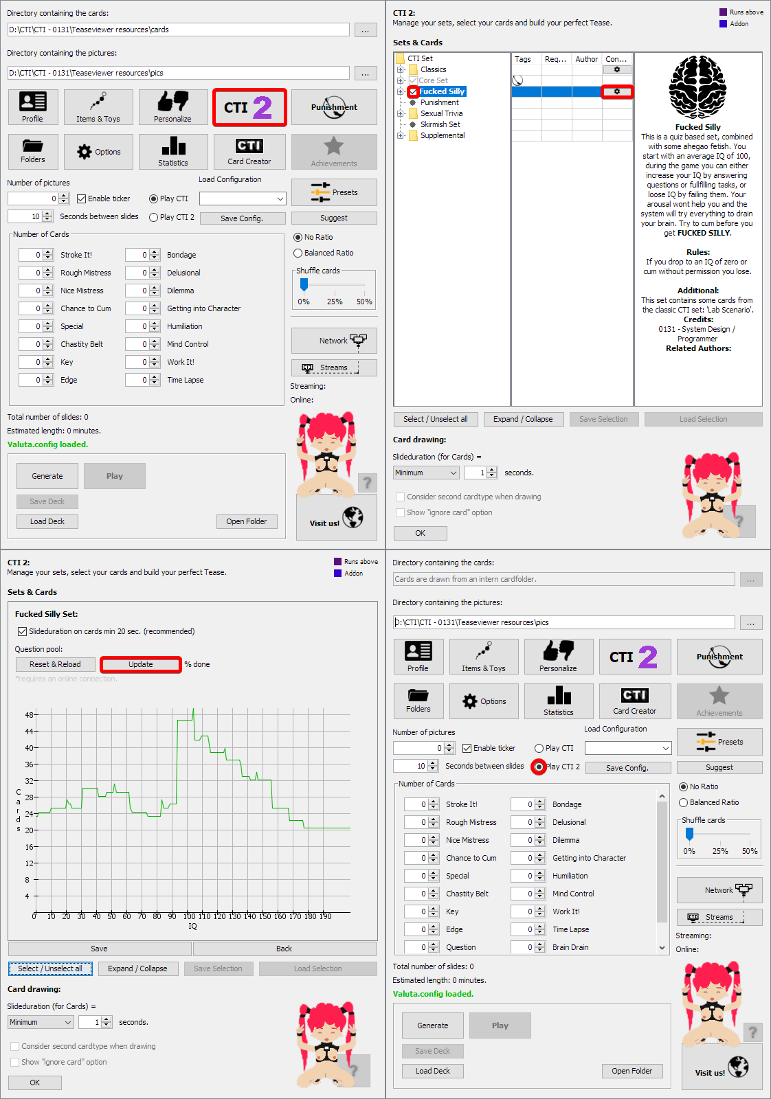 Instructive screenshots - starting a FS tease in alpha 0.6.0